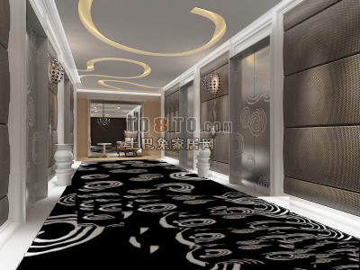 现代风格酒店23d模型下载