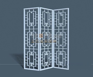 隔断3d模型下载