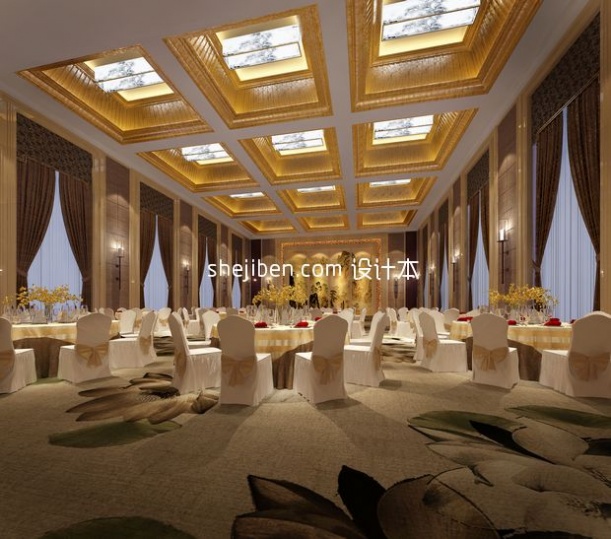 大餐厅免费3d模型下载