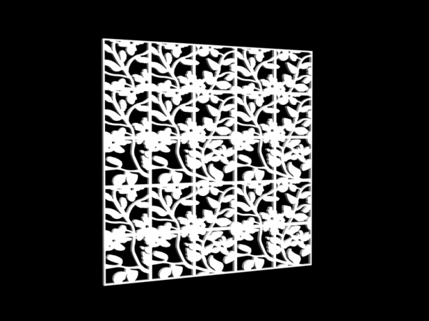 雕花隔断库免费3d模型下载
