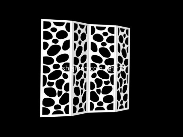 屏风隔断网站3d模型下载