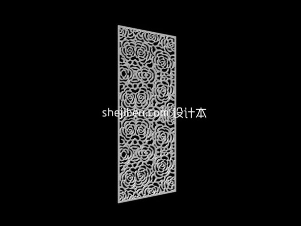 花状设计3d模型下载