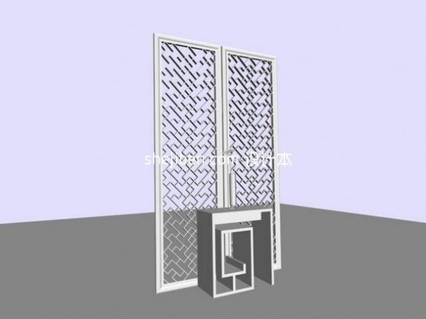 隔断免费3d模型下载