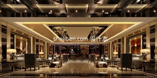 酒店设计网3d模型下载