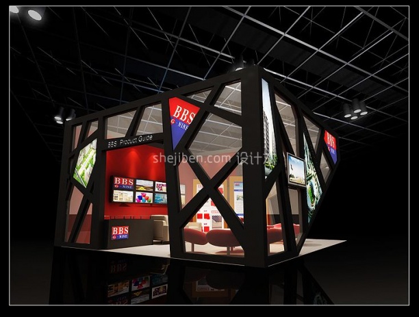 小型展厅3d模型下载