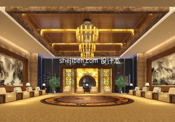 豪华会议室3d模型下载