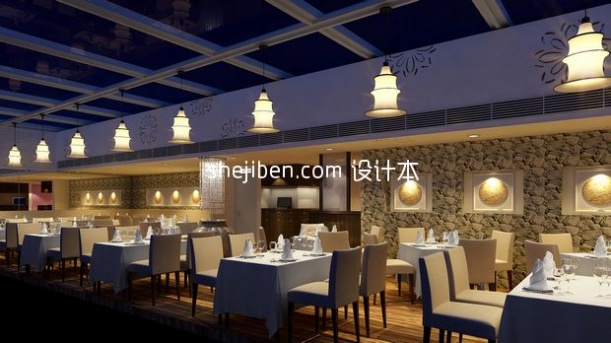 餐馆设计3d模型下载