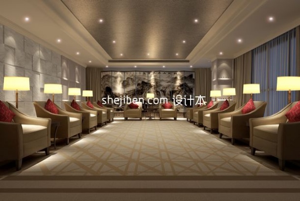 办公会议厅库免费3d模型下载