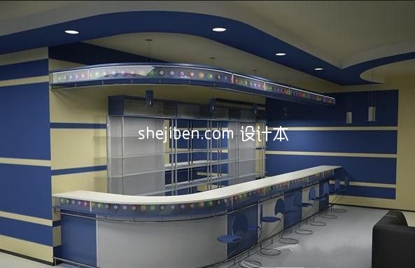 l形吧台3d模型下载