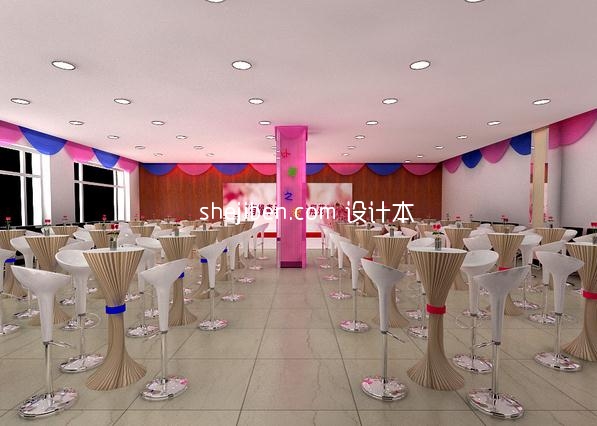 相亲会展厅3d模型下载