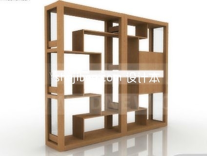 博古架展示柜3d模型下载