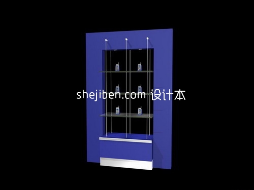 商业展台193d模型下载