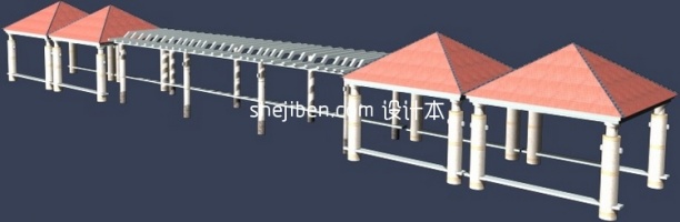 41款花架精品3d模型下载