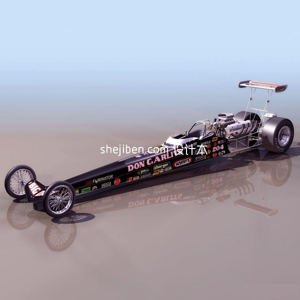 老式F1赛车3d模型下载