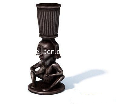 古代人物雕塑3d模型下载