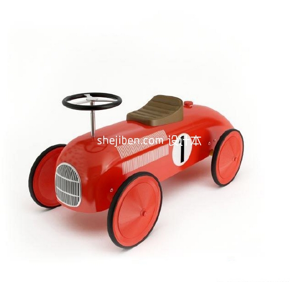 儿童玩具赛车3d模型下载