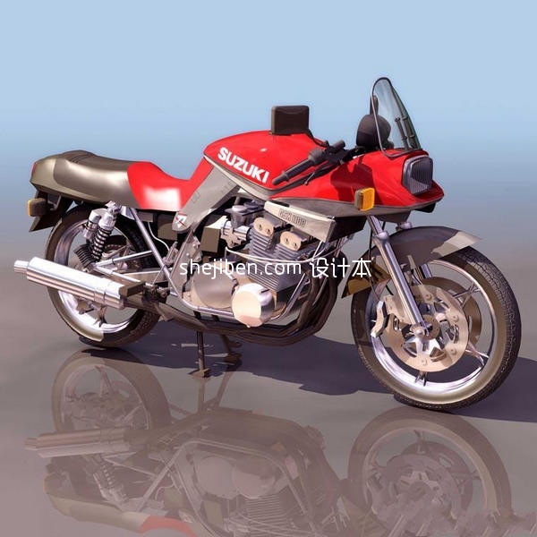 摩托车3d模型下载