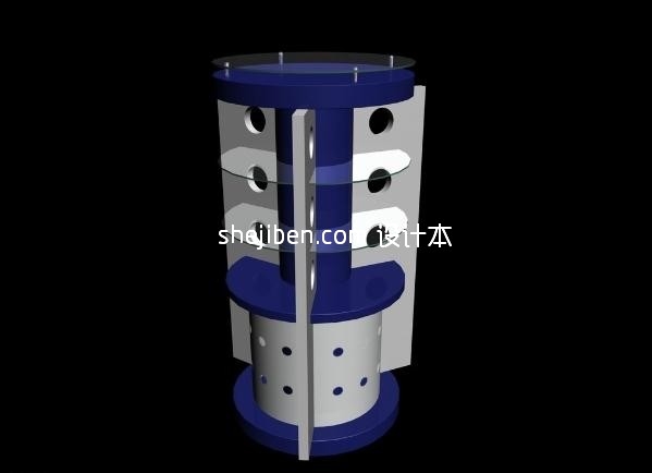 不锈钢展柜3d模型下载