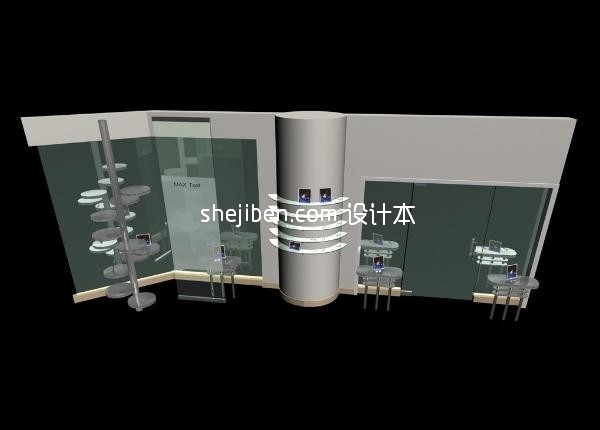 建筑展示柜3d模型下载