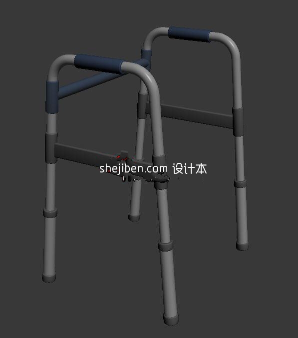 学步杖助步杖3d模型下载