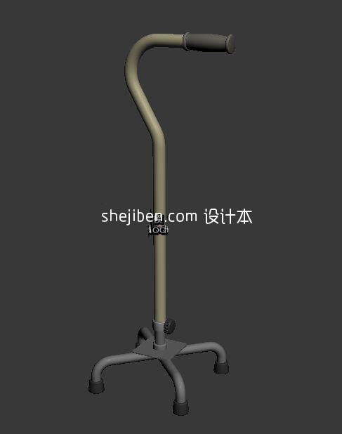 学步杖助步杖3d模型下载