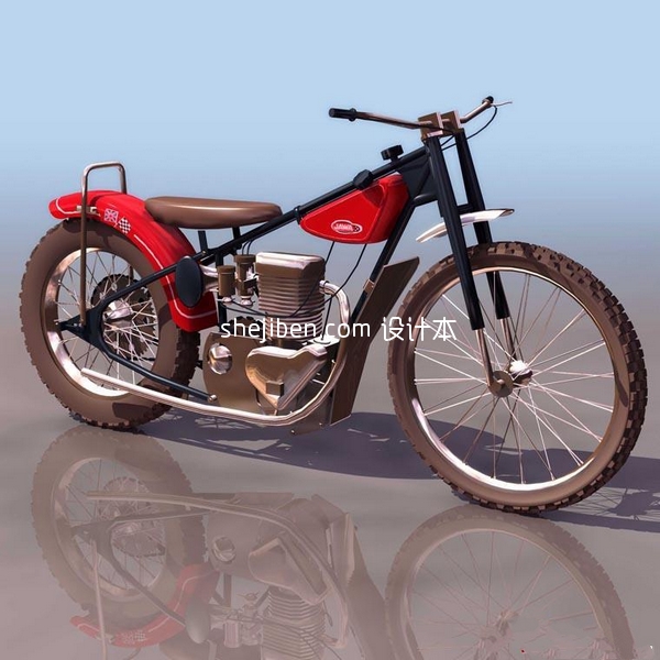 摩托车3d模型下载
