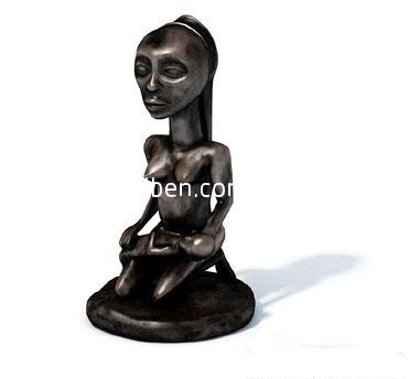 古代人物雕塑3d模型下载