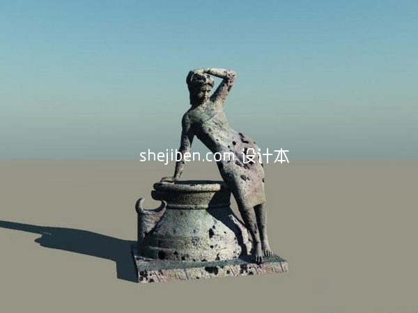 女性人体艺术人体雕像3d模型下载