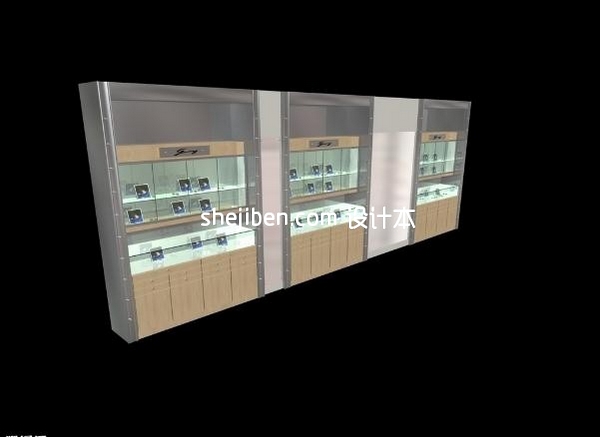 展柜展台3d模型下载