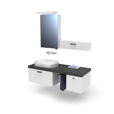 洗面盆3d模型下载