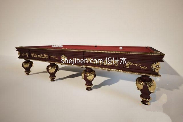 桌球台3d模型下载
