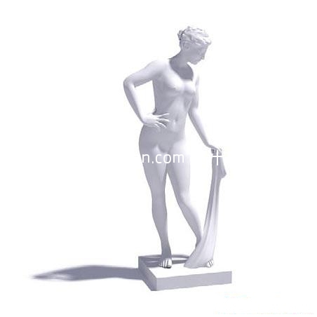 女性艺术雕像3d模型下载