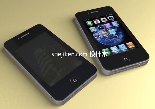 iphone4手机3d模型下载