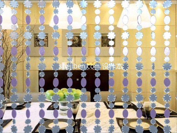 时尚可爱的水晶珠帘3d模型下载