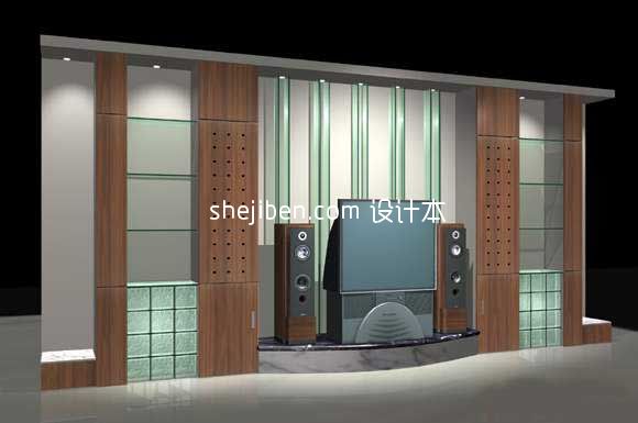 电视柜3d模型下载