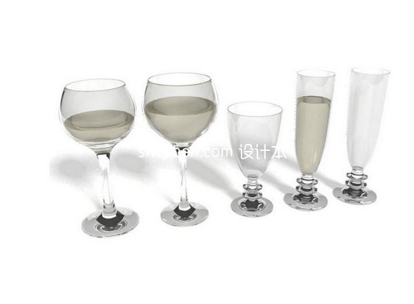 酒杯3d模型下载