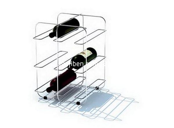 红酒瓶铁艺酒架3d模型下载