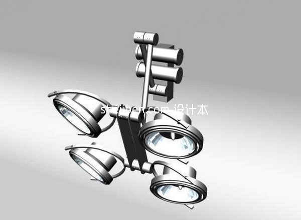 射灯3d模型下载
