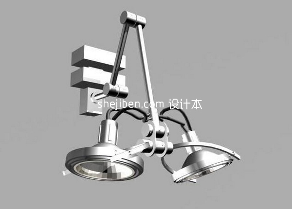 射灯3d模型下载