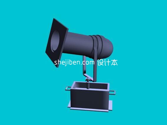 舞台旋转射灯3d模型下载