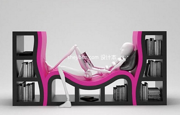 艺术创意书架3d模型下载