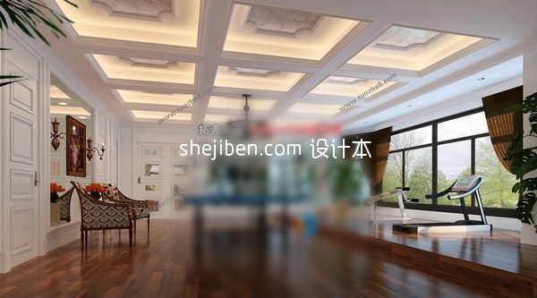 健身会所3d模型下载