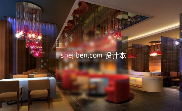 东南亚餐厅3d模型下载