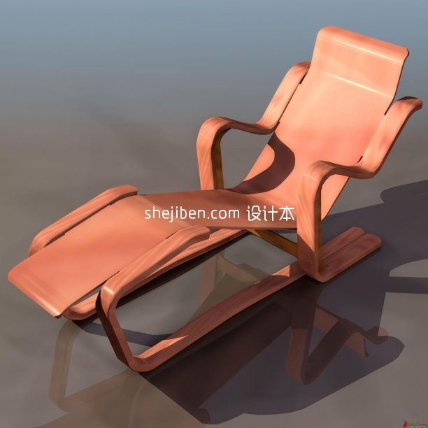 沙滩躺椅3d模型下载