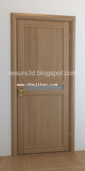 木门3d模型下载
