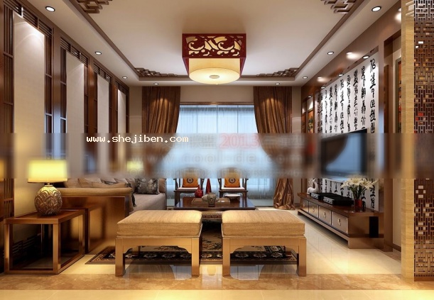 客厅9383d模型下载