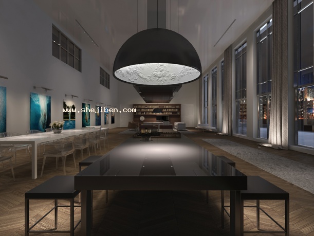 餐厅1373d模型下载