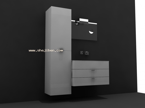 洗面盆3d模型下载