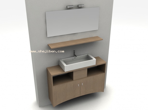 洗面盆3d模型下载