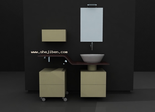洗面盆3d模型下载